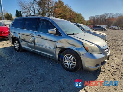 Czwarte zdjęcie samochodu z boku: 2007 HONDA ODYSSEY EXL VIN:5FNRL38637B130987 - miniatura
