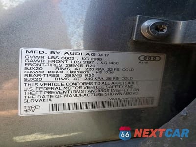Zdjęcie 13 z 13 samochodu: 2017 AUDI Q7 PREMIUM PLUS VIN:WA1LAAF78HD052866 - miniatura