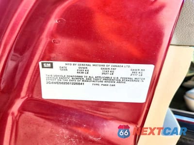 Zdjęcie 12 z 12 samochodu: 2006 BUICK LACROSSE CX VIN:2G4WC582561226841 - miniatura