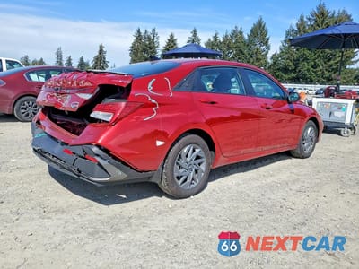 Trzecie zdjęcie samochodu z tyłu: 2025 HYUNDAI ELANTRA HYBRID BLUE VIN:KMHLM4DJ4SU165956 - miniatura