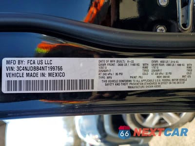 Zdjęcie 13 z 13 samochodu: 2022 JEEP COMPASS LATITUDE VIN:3C4NJDBB4NT199766 - miniatura