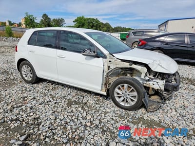 Czwarte zdjęcie samochodu z boku: 2019 VOLKSWAGEN GOLF S VIN:3VWW57AUXKM028925 - miniatura
