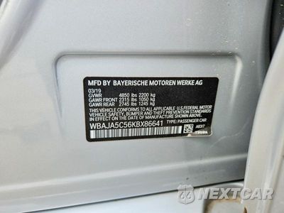 Zdjęcie 12 z 12 samochodu: 2019 BMW 530 I VIN:WBAJA5C56KBX86641 - miniatura