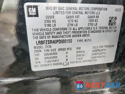 Zdjęcie 13 z 13 samochodu: 2023 BUICK ENVISION AVENIR VIN:LRBFZSR46PD080150 - miniatura