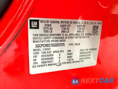 Zdjęcie 13 z 13 samochodu: 2016 CHEVROLET SILVERADO C1500 LT VIN:3GCPCREC7GG297075 - miniatura