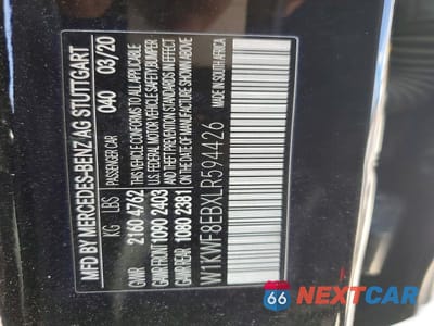 Zdjęcie 12 z 12 samochodu: 2020 MERCEDES-BENZ C 300 4MATIC VIN:W1KWF8EBXLR594426 - miniatura