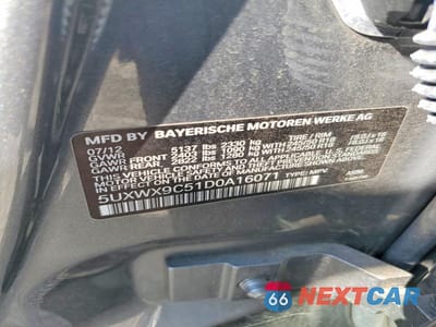 Zdjęcie 14 z 14 samochodu: 2013 BMW X3 XDRIVE28I VIN:5UXWX9C51D0A16071 - miniatura