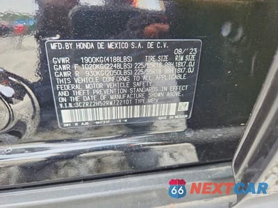 Zdjęcie 13 z 13 samochodu: 2024 HONDA HR-V SPORT VIN:3CZRZ2H52RM722101 - miniatura