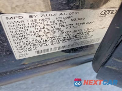 Zdjęcie 13 z 13 samochodu: 2017 AUDI Q7 PRESTIGE VIN:WA1VAAF77HD024288 - miniatura