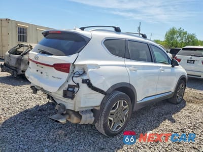 Trzecie zdjęcie samochodu z tyłu: 2022 HYUNDAI SANTA FE LIMITED VIN:5NMS4DAL0NH439901 - miniatura