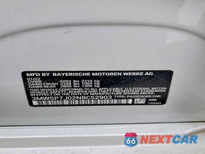 Zdjęcie 12 z 12 samochodu: 2022 BMW 330E VIN:3MW5P7J02N8C52903 - miniatura