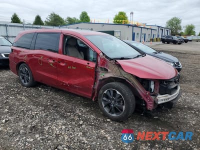 Czwarte zdjęcie samochodu z boku: 2022 HONDA ODYSSEY ELITE VIN:5FNRL6H91NB022778 - miniatura