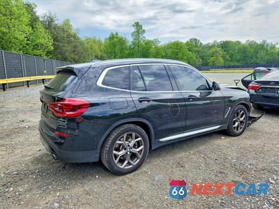 Trzecie zdjęcie samochodu z tyłu: 2021 BMW X3 XDRIVE30E VIN:5UXTS1C0XM9G87497 - miniatura