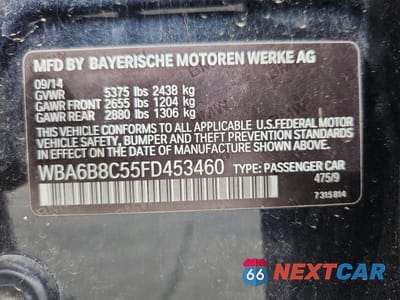 Zdjęcie 12 z 12 samochodu: 2015 BMW 640 XI VIN:WBA6B8C55FD453460 - miniatura