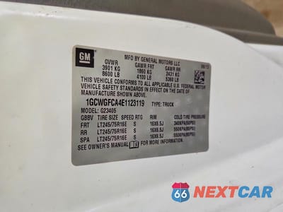 Zdjęcie 13 z 13 samochodu: 2014 CHEV EXPRESS G2500 VIN:1GCWGFCA4E1123119 - miniatura