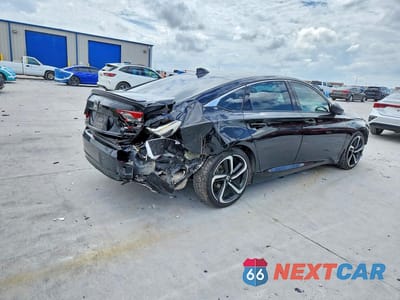 Trzecie zdjęcie samochodu z tyłu: 2019 HONDA ACCORD SPORT VIN:1HGCV1F39KA006268 - miniatura