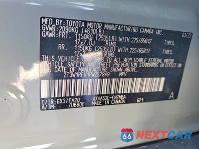 Zdjęcie 13 z 13 samochodu: 2023 TOYOTA RAV4 XLE VIN:2T3W1RFV1PW257849 - miniatura
