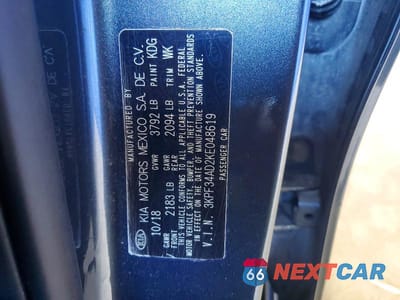 Zdjęcie 12 z 12 samochodu: 2019 KIA FORTE S VIN:3KPF34AD2KE048619 - miniatura
