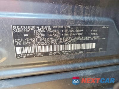 Zdjęcie 13 z 13 samochodu: 2024 TOYOTA VENZA XLE VIN:JTEAAAAH0RJ181647 - miniatura