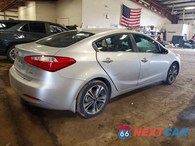 Trzecie zdjęcie samochodu z tyłu: 2014 KIA FORTE EX VIN:KNAFX4A89E5096042 - miniatura