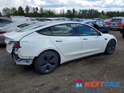 Trzecie zdjęcie samochodu z tyłu: 2021 TESLA MODEL 3 VIN:5YJ3E1EB4MF047408 - miniatura