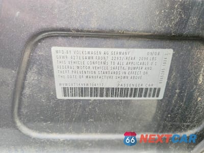 Zdjęcie 12 z 12 samochodu: 2009 VOLKSWAGEN GTI VIN:WVWGV71K99W104117 - miniatura