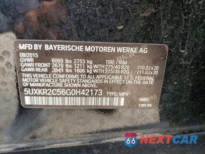 Zdjęcie 13 z 13 samochodu: 2016 BMW X5 SDRIVE35I VIN:5UXKR2C56G0H42173 - miniatura