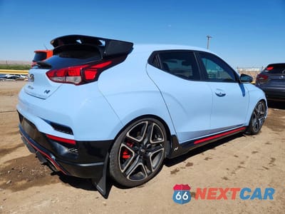 Trzecie zdjęcie samochodu z tyłu: 2021 HYUNDAI VELOSTER N BASE VIN:KMHT36AH3MU010169 - miniatura