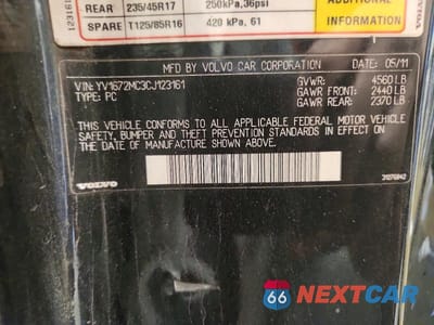 Zdjęcie 12 z 12 samochodu: 2012 VOLVO C70 T5 VIN:YV1672MC3CJ123161 - miniatura