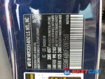 Zdjęcie 12 z 12 samochodu: 2015 MERCEDES-BENZ C 300 VIN:55SWF4JB0FU081560 - miniatura
