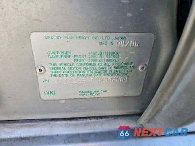 Zdjęcie 12 z 12 samochodu: 2007 SUBARU FORESTER 2.5X VIN:JF1SG63607H702604 - miniatura