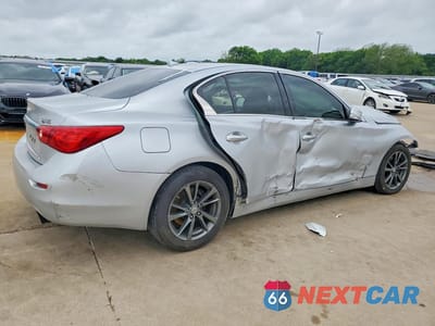 Trzecie zdjęcie samochodu z tyłu: 2015 INFINITI Q50 BASE VIN:JN1BV7AR5FM420048 - miniatura
