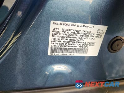 Zdjęcie 12 z 12 samochodu: 2019 HONDA PILOT EXL VIN:5FNYF5H55KB006900 - miniatura