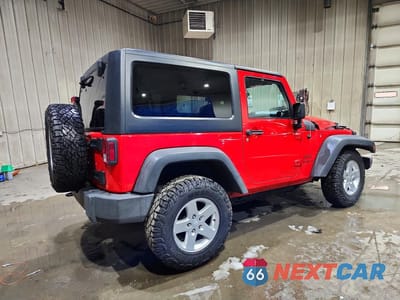 Trzecie zdjęcie samochodu z tyłu: 2016 JEEP WRANGLER SPORT VIN:1C4AJWAG0GL128389 - miniatura