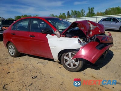 Czwarte zdjęcie samochodu z boku: 2011 HYUNDAI ACCENT GLS VIN:KMHCN4AC6BU615352 - miniatura