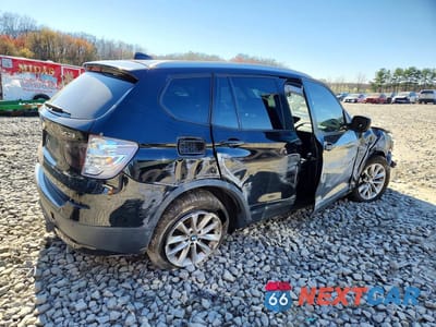 Trzecie zdjęcie samochodu z tyłu: 2014 BMW X3 XDRIVE28I VIN:5UXWX9C52E0D38946 - miniatura