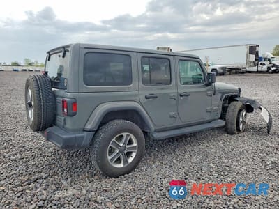 Trzecie zdjęcie samochodu z tyłu: 2020 JEEP WRANGLER UNLIMITED SAHARA VIN:1C4HJXEG4LW335729 - miniatura