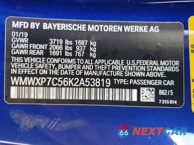 Zdjęcie 12 z 12 samochodu: 2019 MINI COOPER S VIN:WMWXP7C56K2A53819 - miniatura