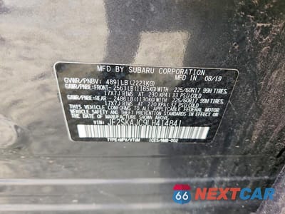 Zdjęcie 14 z 14 samochodu: 2020 SUBARU FORESTER PREMIUM VIN:JF2SKAJC9LH414841 - miniatura