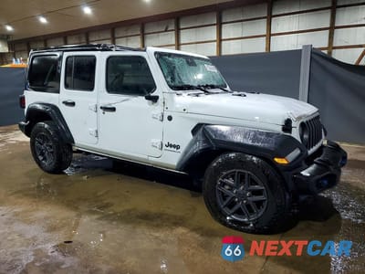 Czwarte zdjęcie samochodu z boku: 2025 JEEP WRANGLER SPORT VIN:1C4PJXDN5SW500200 - miniatura