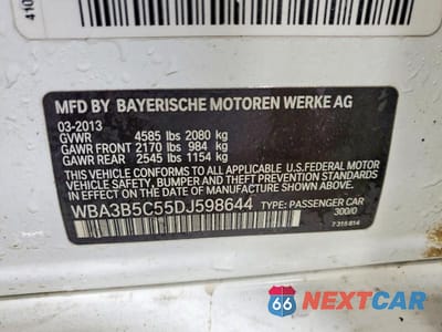 Zdjęcie 12 z 12 samochodu: 2013 BMW 328 XI SULEV VIN:WBA3B5C55DJ598644 - miniatura