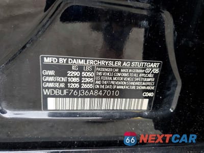 Zdjęcie 12 z 12 samochodu: 2006 MERCEDES-BENZ E 55 AMG VIN:WDBUF76J36A847010 - miniatura