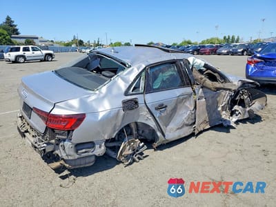 Trzecie zdjęcie samochodu z tyłu: 2019 AUDI A4 PREMIUM VIN:WAUGMAF49KN016526 - miniatura