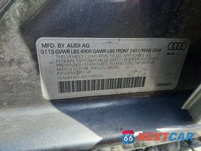 Zdjęcie 12 z 12 samochodu: 2013 AUDI A4 PREMIUM PLUS VIN:WAUFFAFL3DN036206 - miniatura