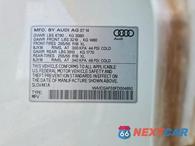 Zdjęcie 13 z 13 samochodu: 2015 AUDI Q7 PREMIUM VIN:WA1CGAFE6FD004650 - miniatura