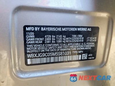Zdjęcie 13 z 13 samochodu: 2021 BMW X1 XDRIVE28I VIN:WBXJG9C05M5S81031 - miniatura