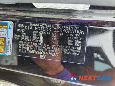 Zdjęcie 14 z 14 samochodu: 2017 KIA SPORTAGE LX VIN:KNDPM3AC8H7291377 - miniatura