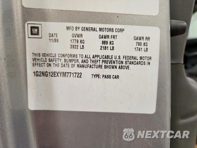 Zdjęcie 13 z 13 samochodu: 2000 PONTIAC GRAND AM SE2 VIN:1G2NG12EXYM771722 - miniatura
