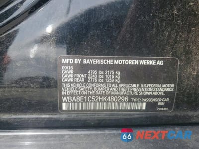 Zdjęcie 12 z 12 samochodu: 2017 BMW 330E VIN:WBA8E1C52HK480296 - miniatura