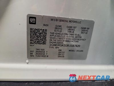 Zdjęcie 13 z 13 samochodu: 2024 CHEVROLET TRAVERSE LT VIN:1GNERGKS3RJ187820 - miniatura